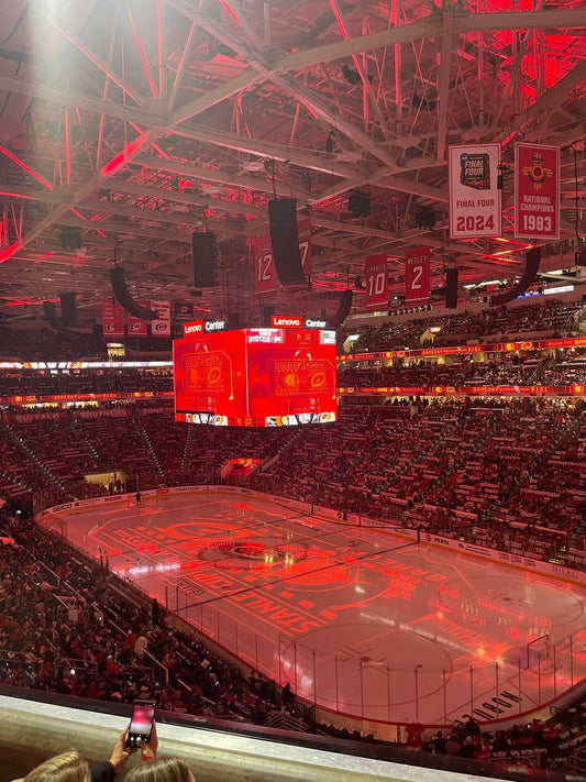 The Lenovo Center during Game 1 of the 2026 Stanley Cup Playoffs, Carolina Hurricanes